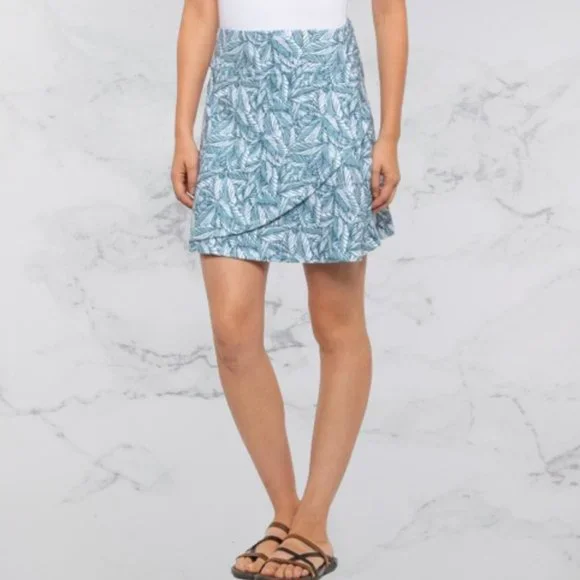 Eddie Bauer | Skirts | Eddie Bauer Tropical Faux Wrap Kacey